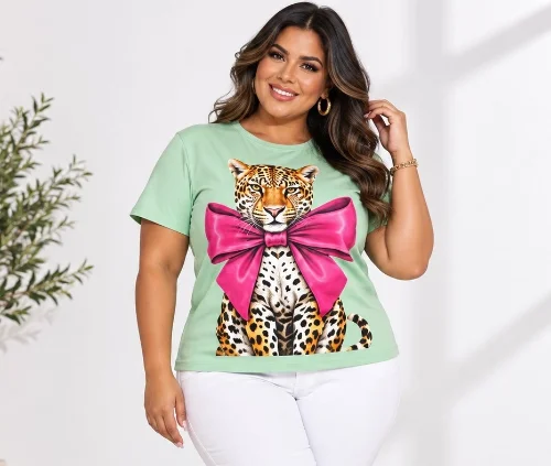 Remera Estampada Modal Soft Plus Size