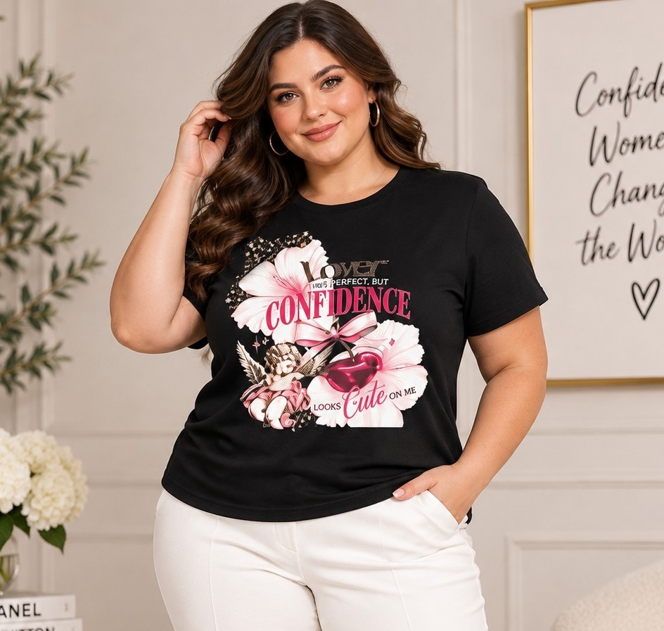 Remera Estampada Modal Soft Plus Size - Imagen 3
