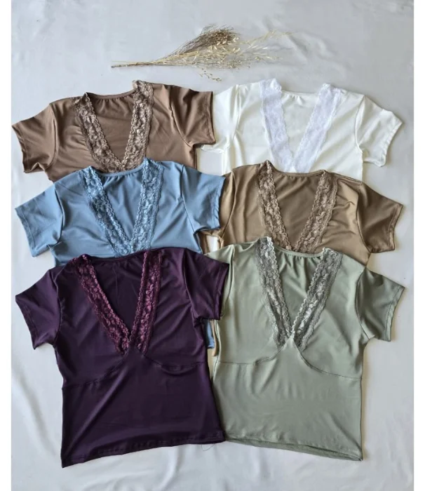Remera Encaje V