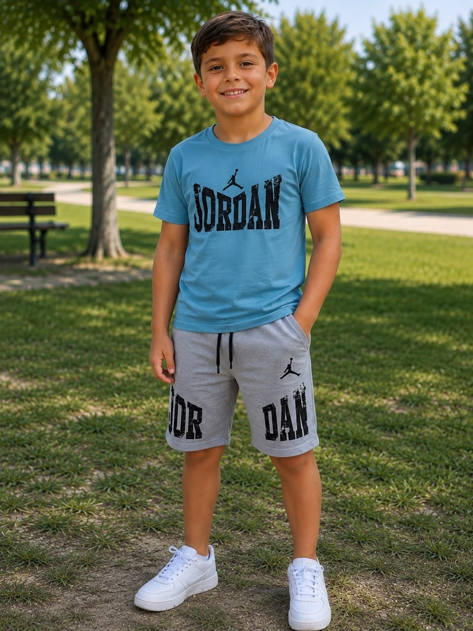 Conjunto Adidas Yordan Niños - Imagen 3