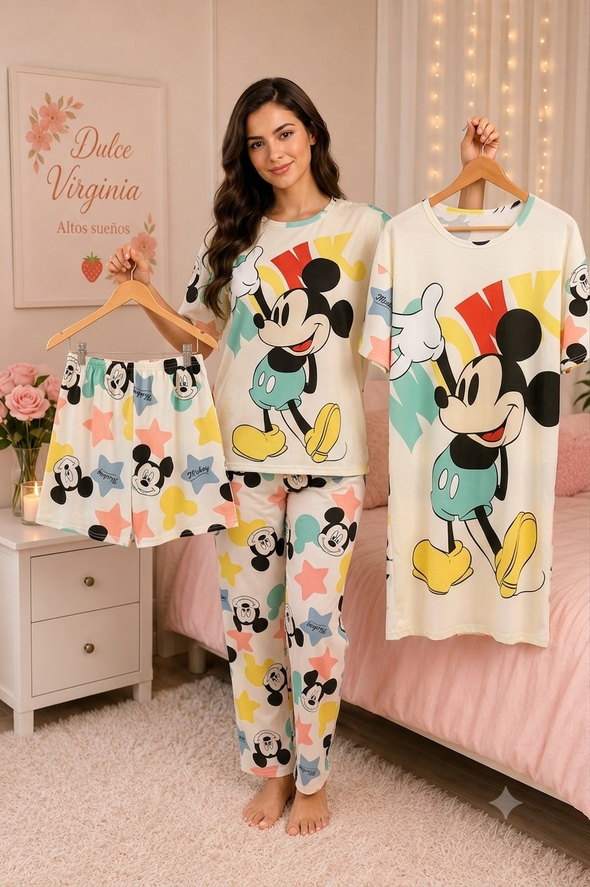 Pijamas con 4 Piezas - Imagen 3