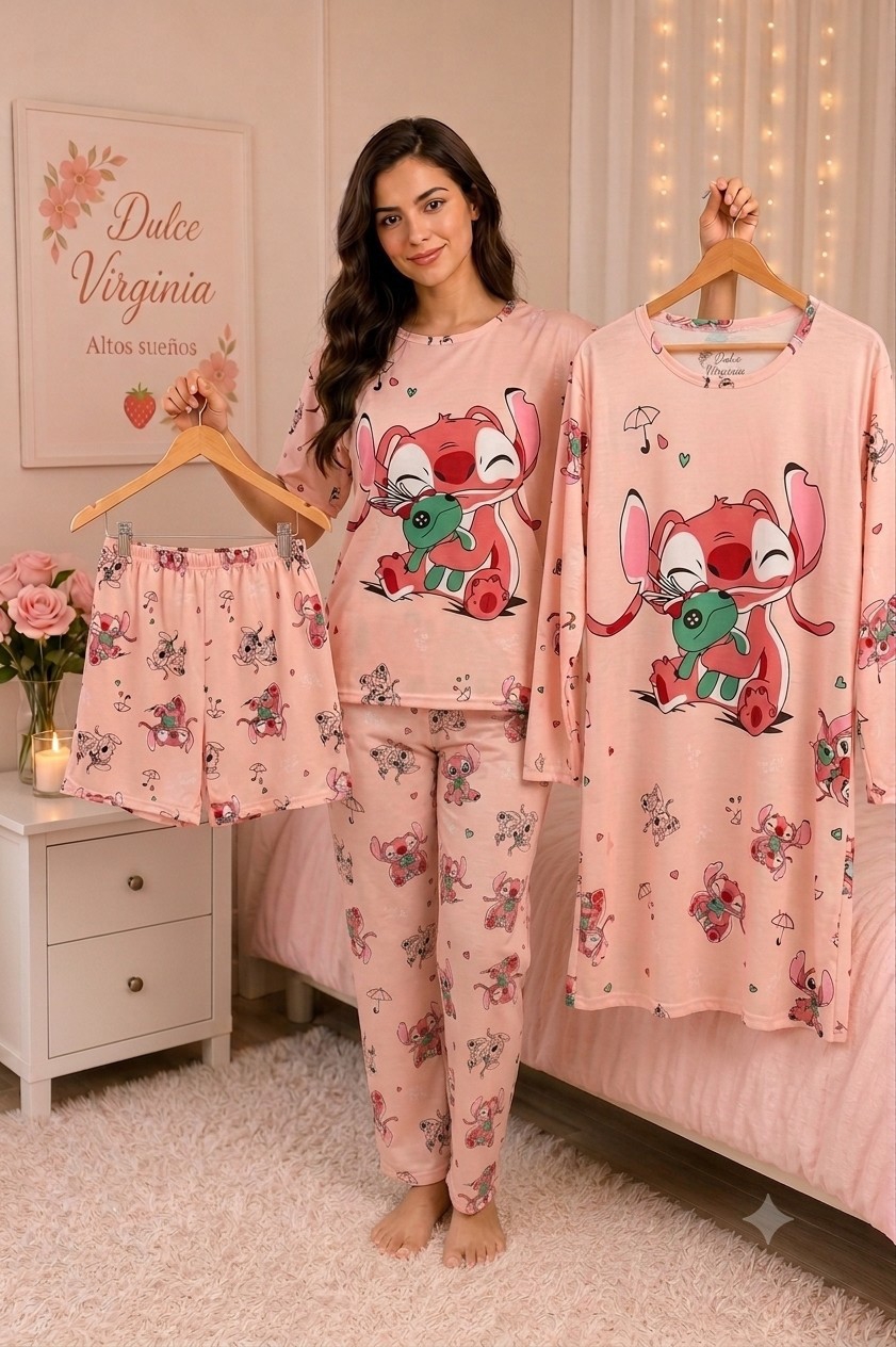 Pijamas con 4 Piezas - Imagen 4