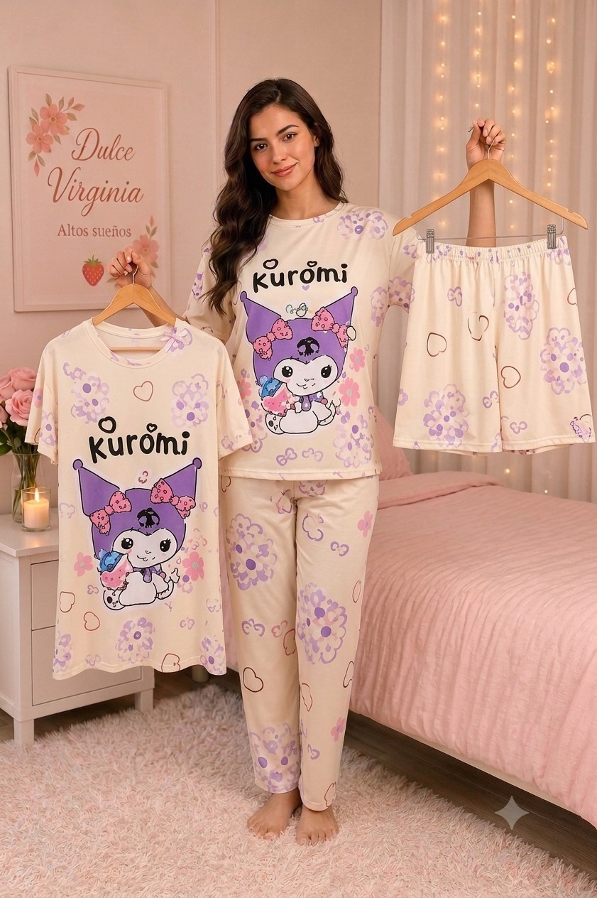 Pijamas con 4 Piezas - Imagen 5