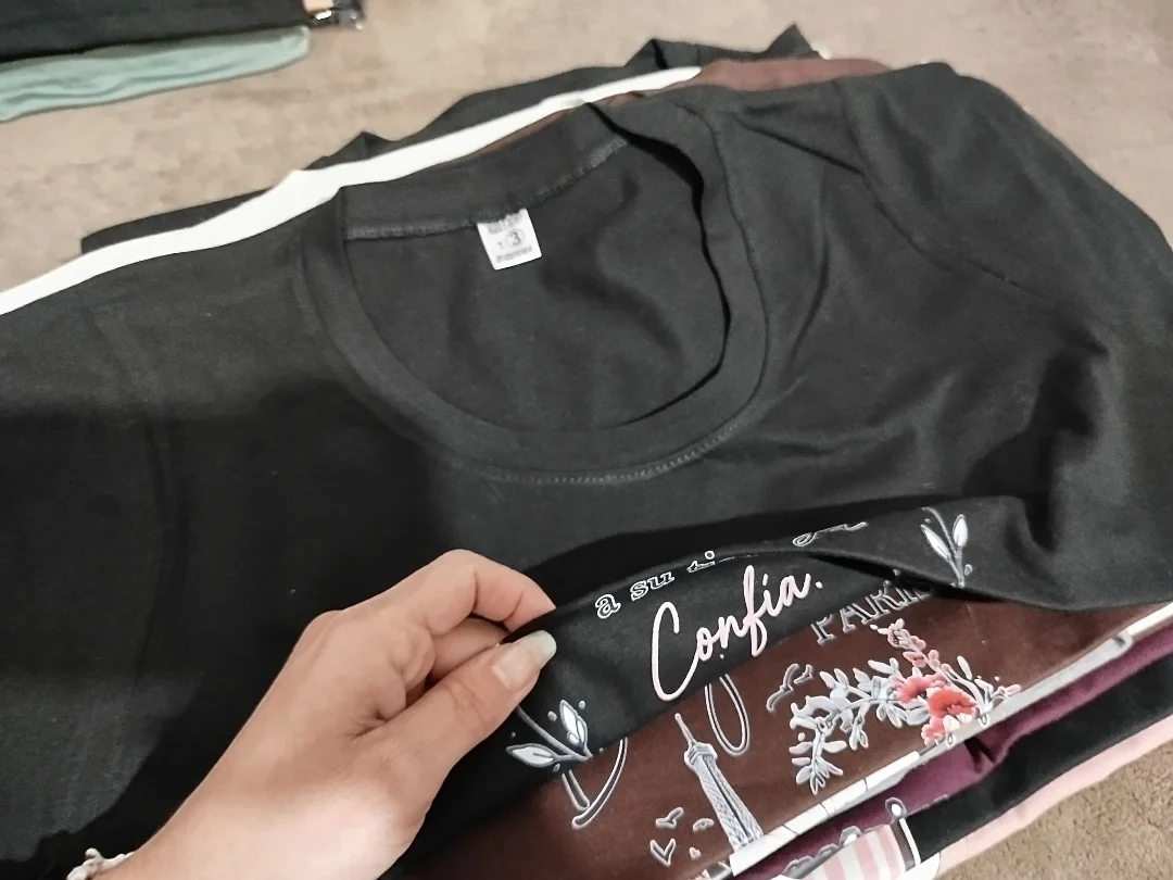 Remeras Algodon Peinado Estampado - Imagen 3