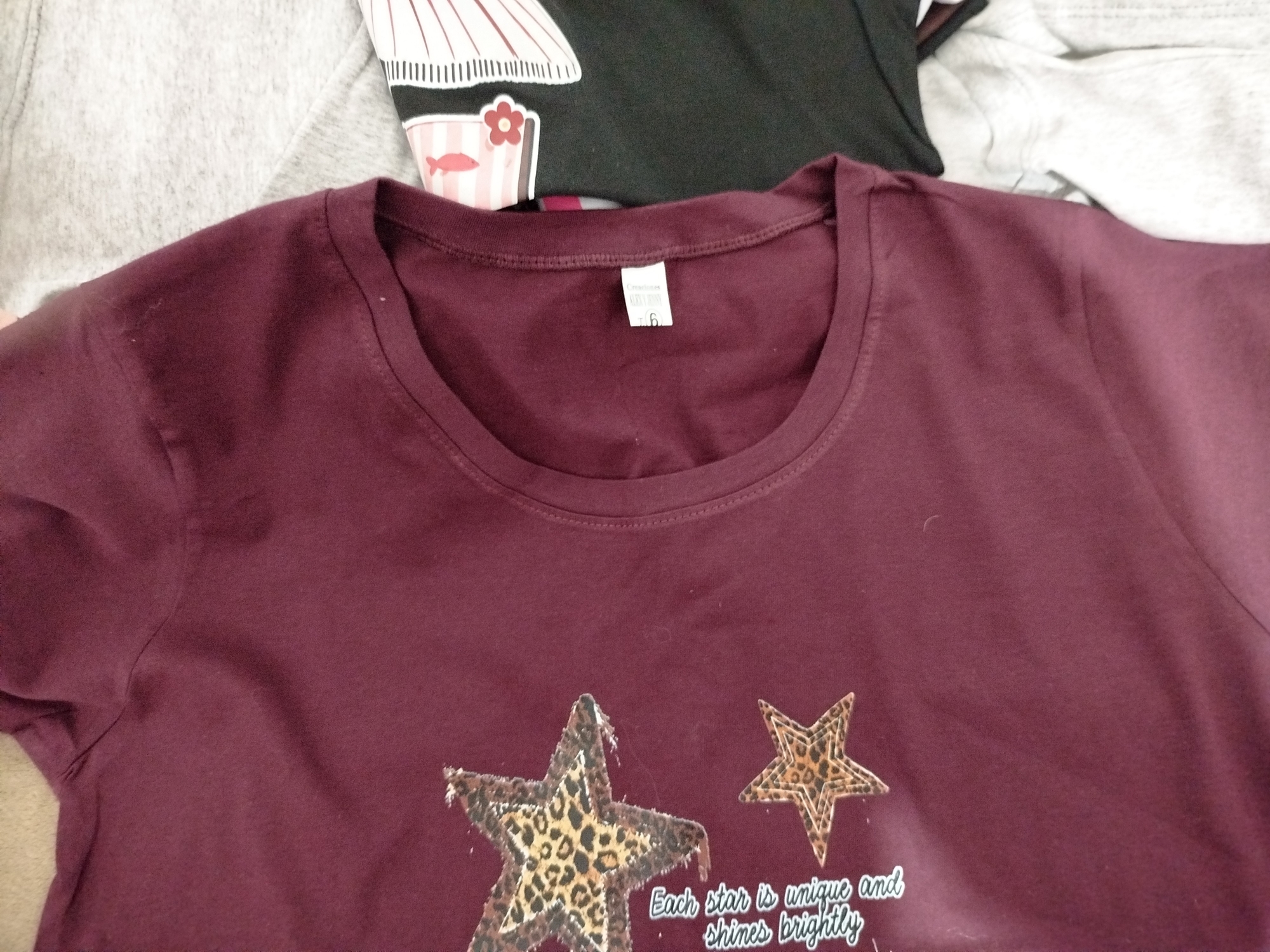 Remeras Algodon Peinado Estampado - Imagen 5