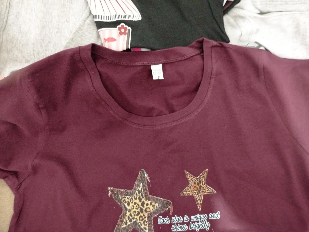 Remeras Algodon Peinado Estampado - Imagen 5