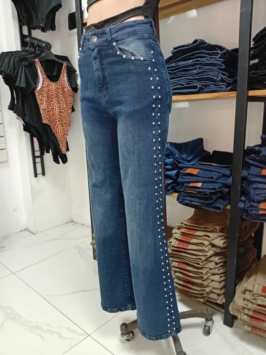 Maxiwideleg Tachas Azul