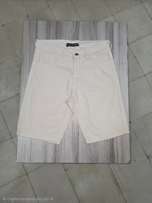 Bermuda Mom Liso Beige