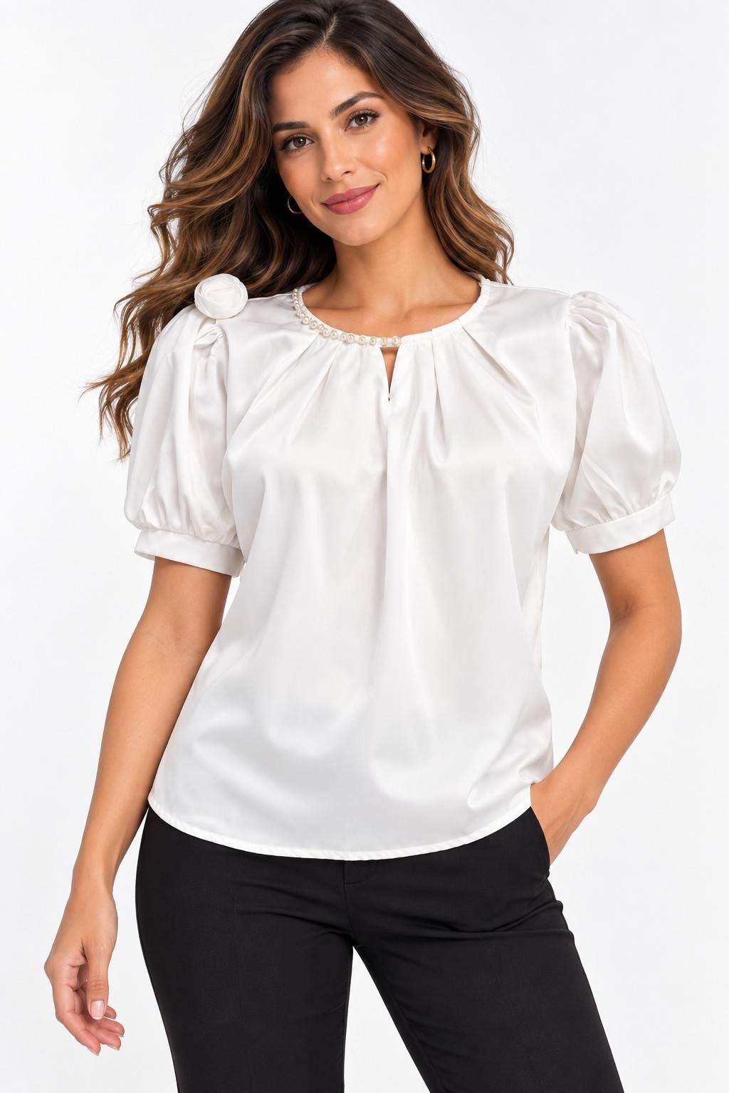 Blusa de Seda Importado - Imagen 7