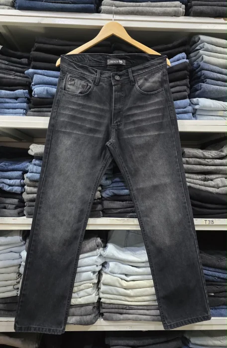 Jeans Mom Liso Negro Stone Big