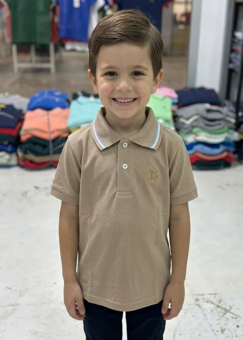 Chombas de Niño del 4 al 16 en Algodón Peinado