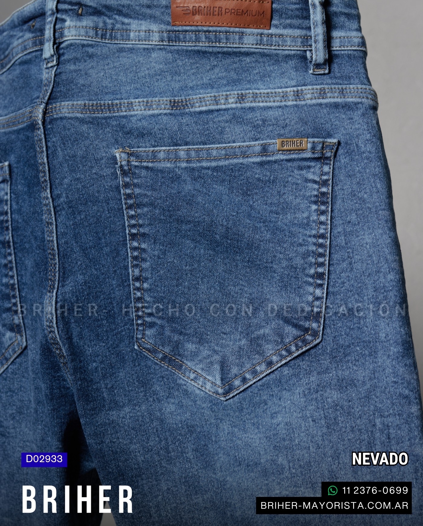Pantalón de Jean Semi-ajustado Nevado. - Imagen 4