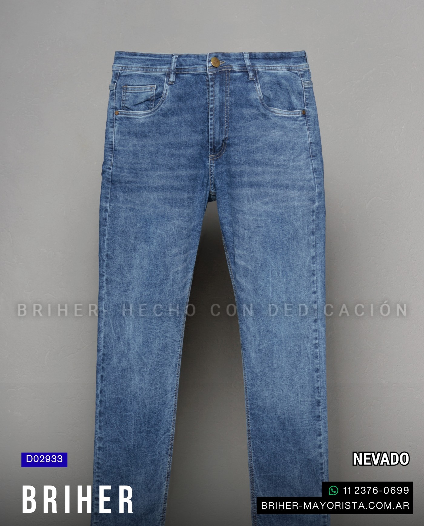 Pantalón de Jean Semi-ajustado Nevado. - Imagen 5