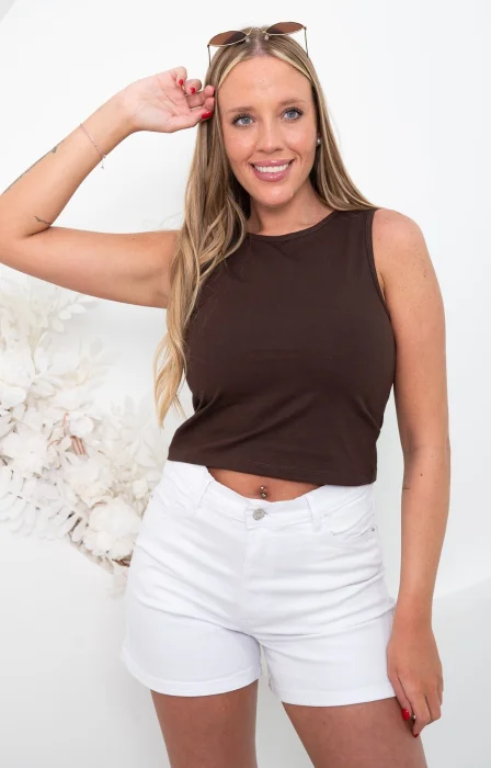 Musculosa Algodón con Laycra