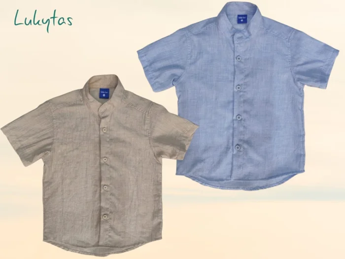 Camisa Lino Cuello Mau