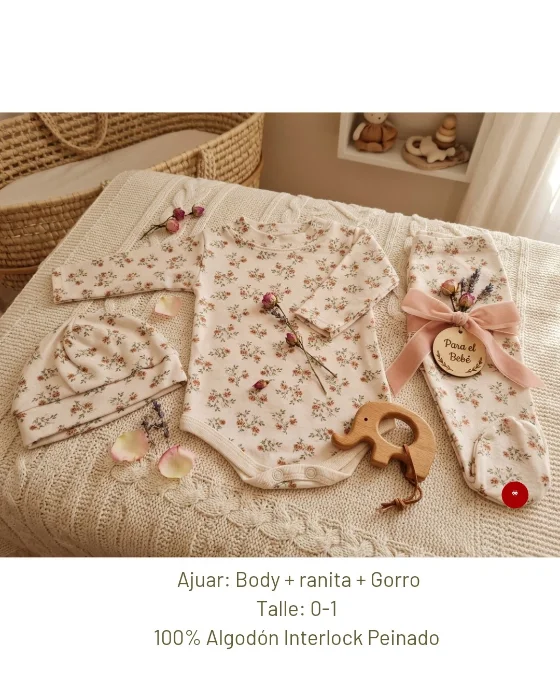 Ajuar Body en Algodón Interlock Peinado