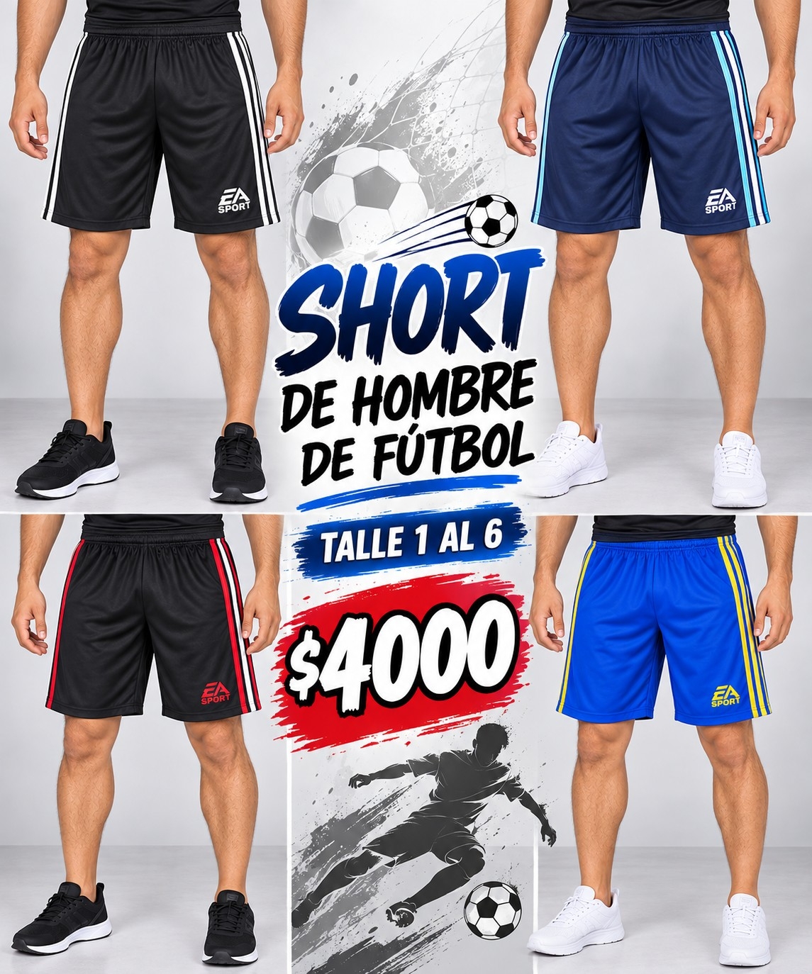 Short de Futbol de Hombre - Imagen 2