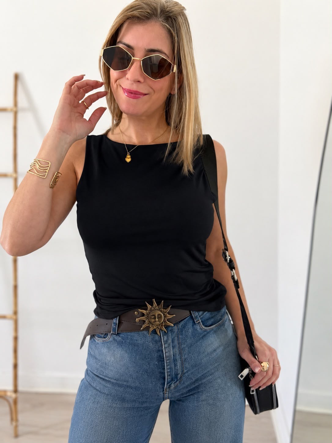 Musculosa  de Algodón  con Laicra - Imagen 3