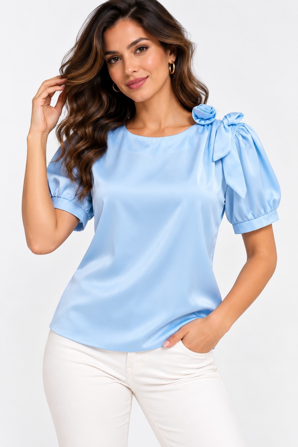 Blusa de Seda Importado - Imagen 6