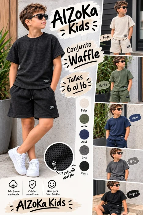 Conjunto Waffle Niño