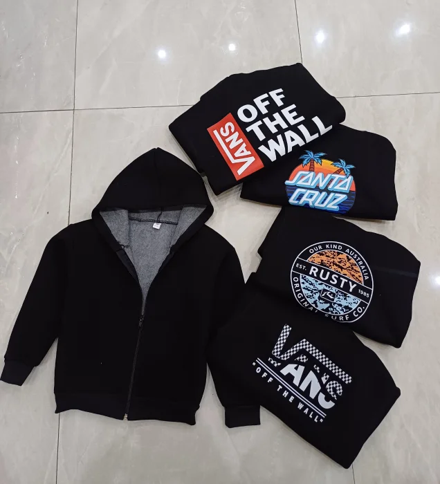 Campera Friza Estampada