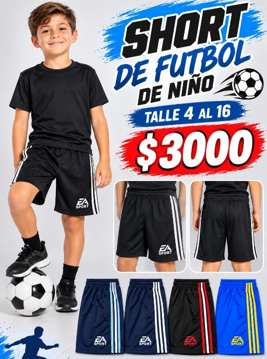 Short de Futbol Niño