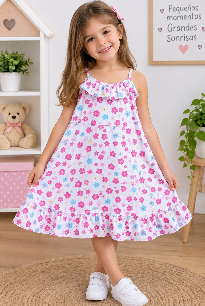 Vestido Nena Algodon - Imagen 3