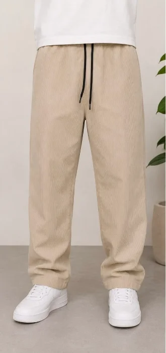 Baggy Fit - Corderoy Beige