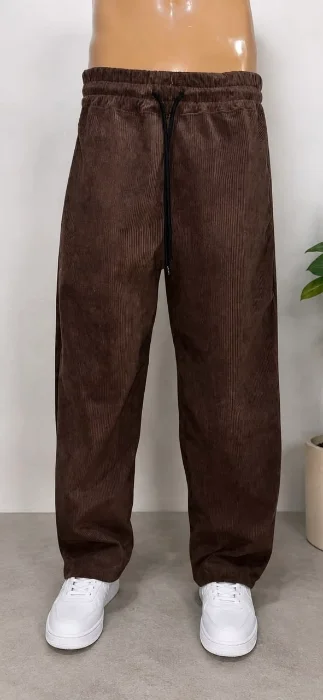 Baggy Fit - Corderoy Marron