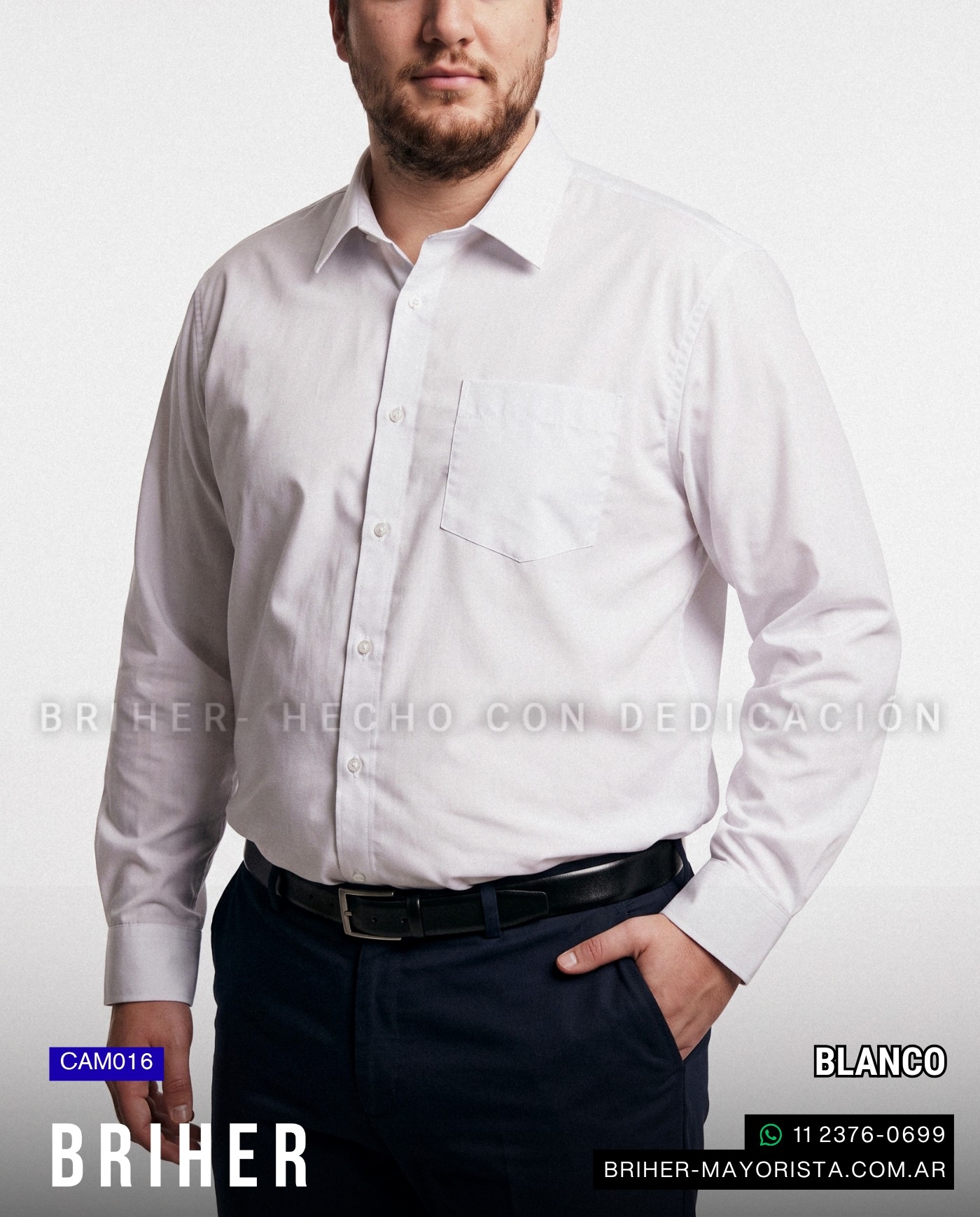 Camisa de Vestir Talles Especiales - Imagen 2
