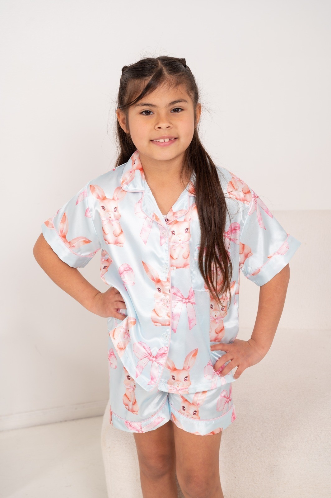 Pijamas Saten Niñas Importado Cómodo Suave Moderno - Imagen 2