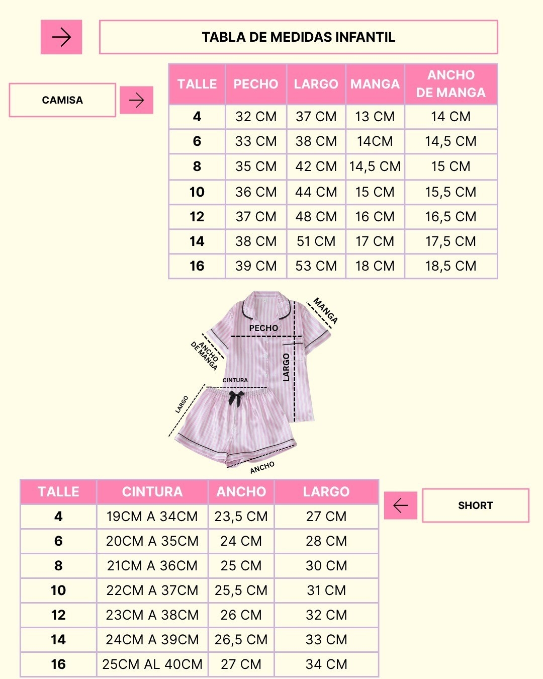 Pijamas Saten Niñas Importado Cómodo Suave Moderno - Imagen 8