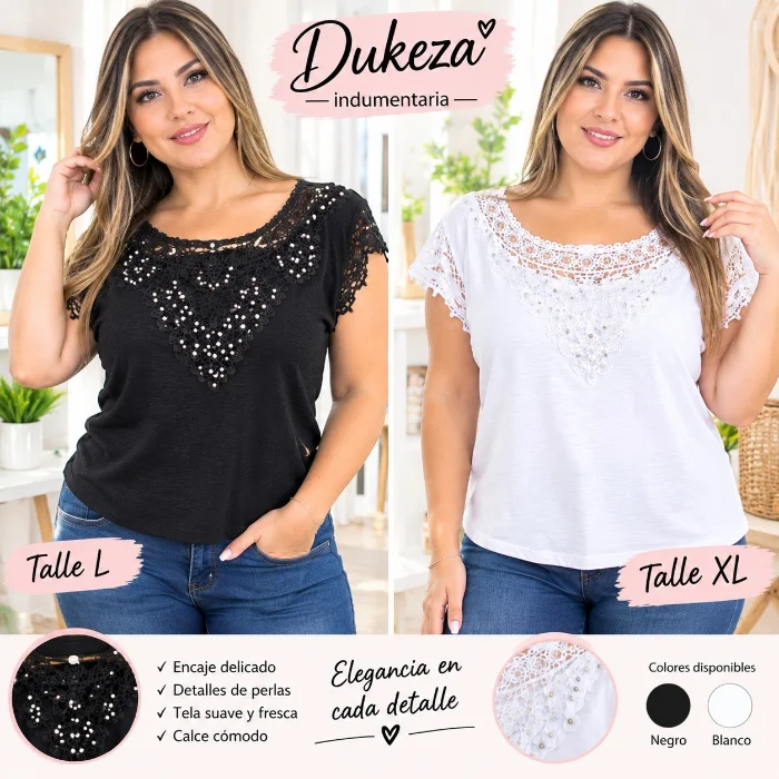 Remera con Dipiur y Brillo
