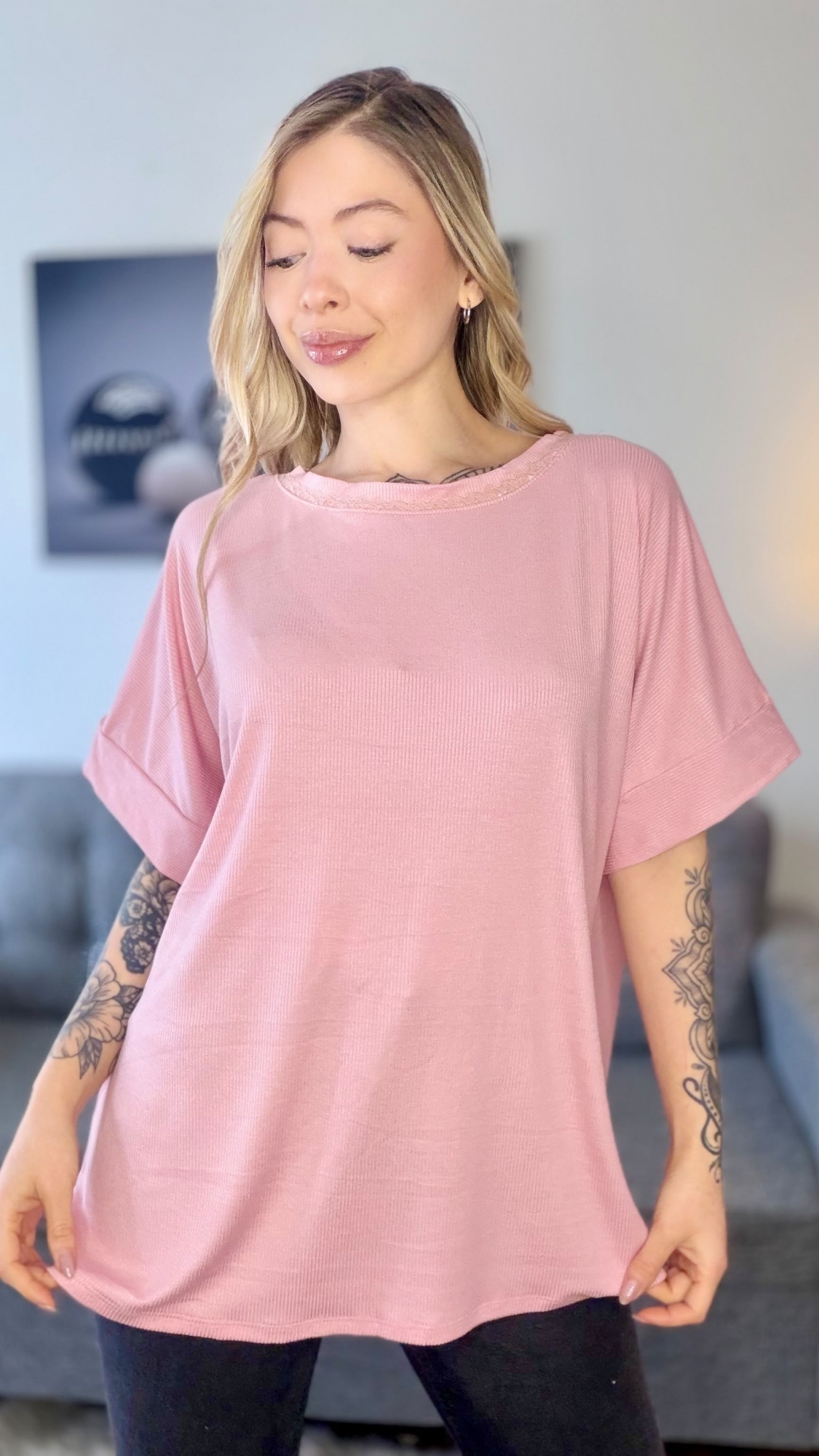 Remeron de Morley Viscosa con Puntilla - Imagen 4