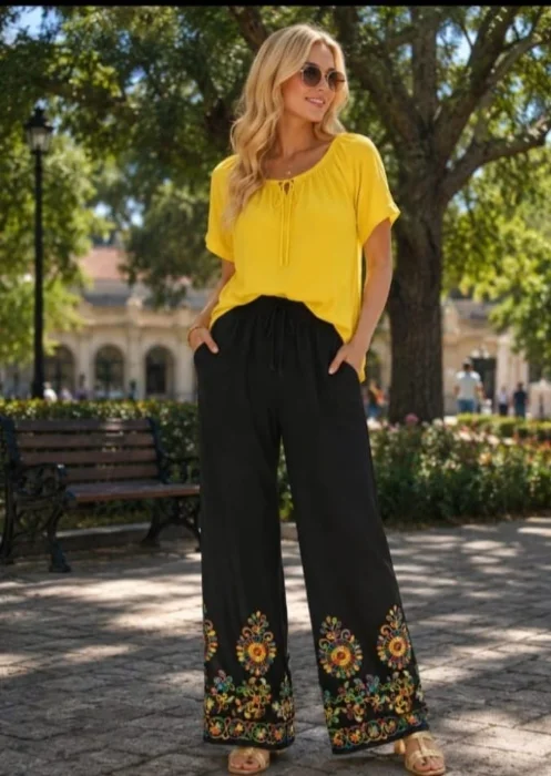 Pantalón  Bordado