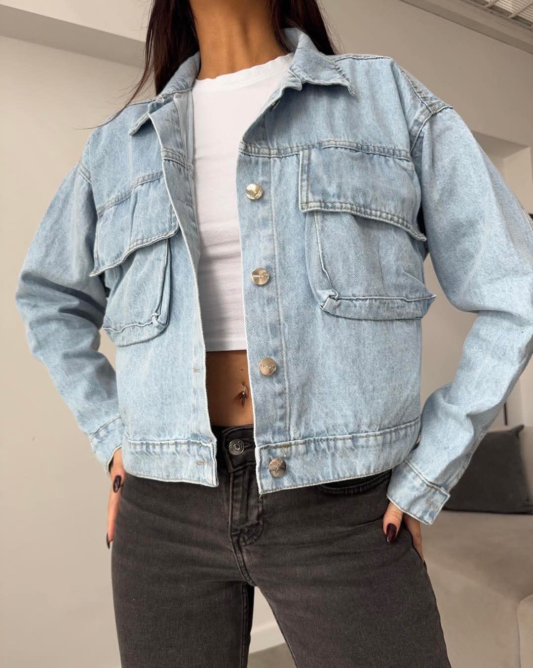 Campera Jeans Oversize - Imagen 2