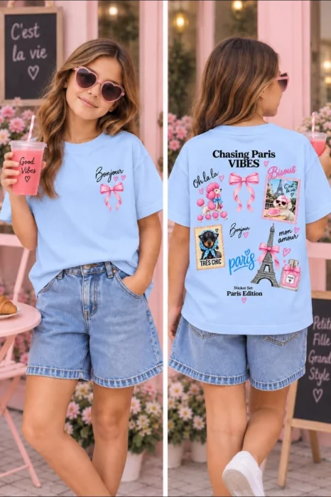Remera Oversaid de Nena Paris