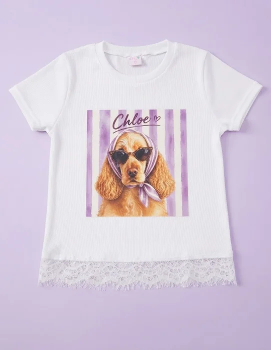Remera Puppy Glam