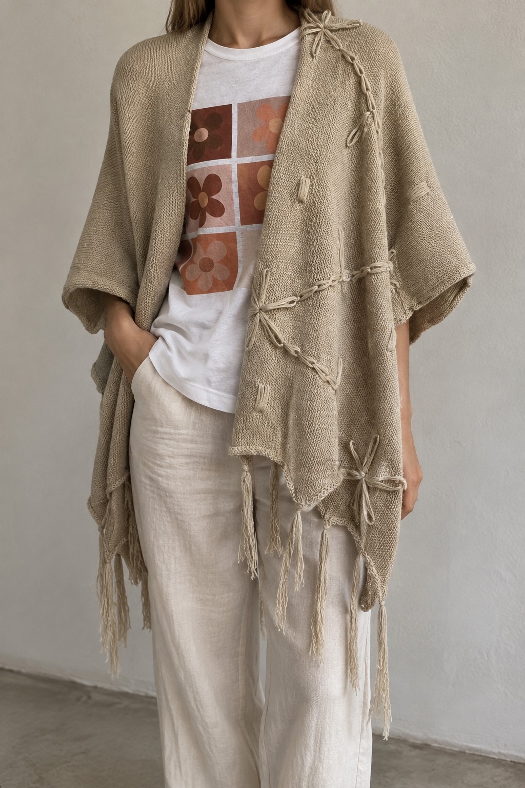 Kimono de Hilo Bordado - Imagen 2