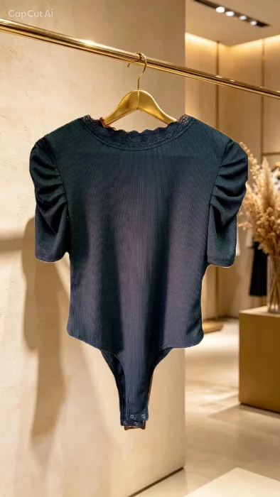 Body Manga Princesa con Puntilla
