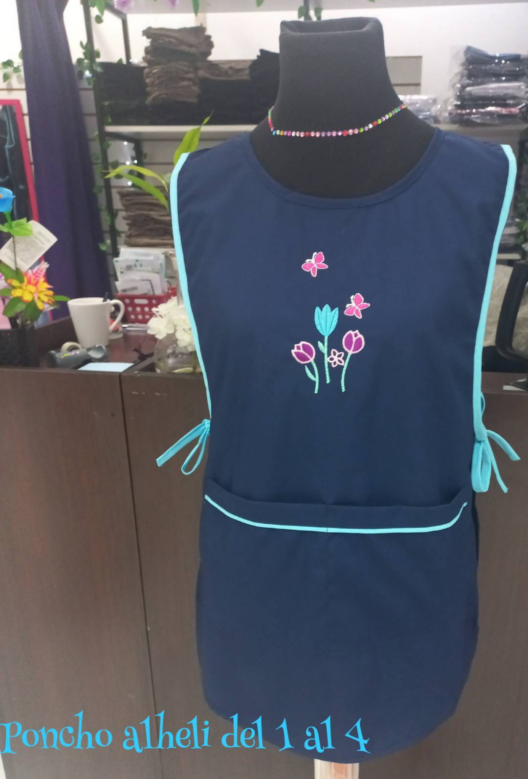 Delantal de Maestra Poncho - Imagen 2