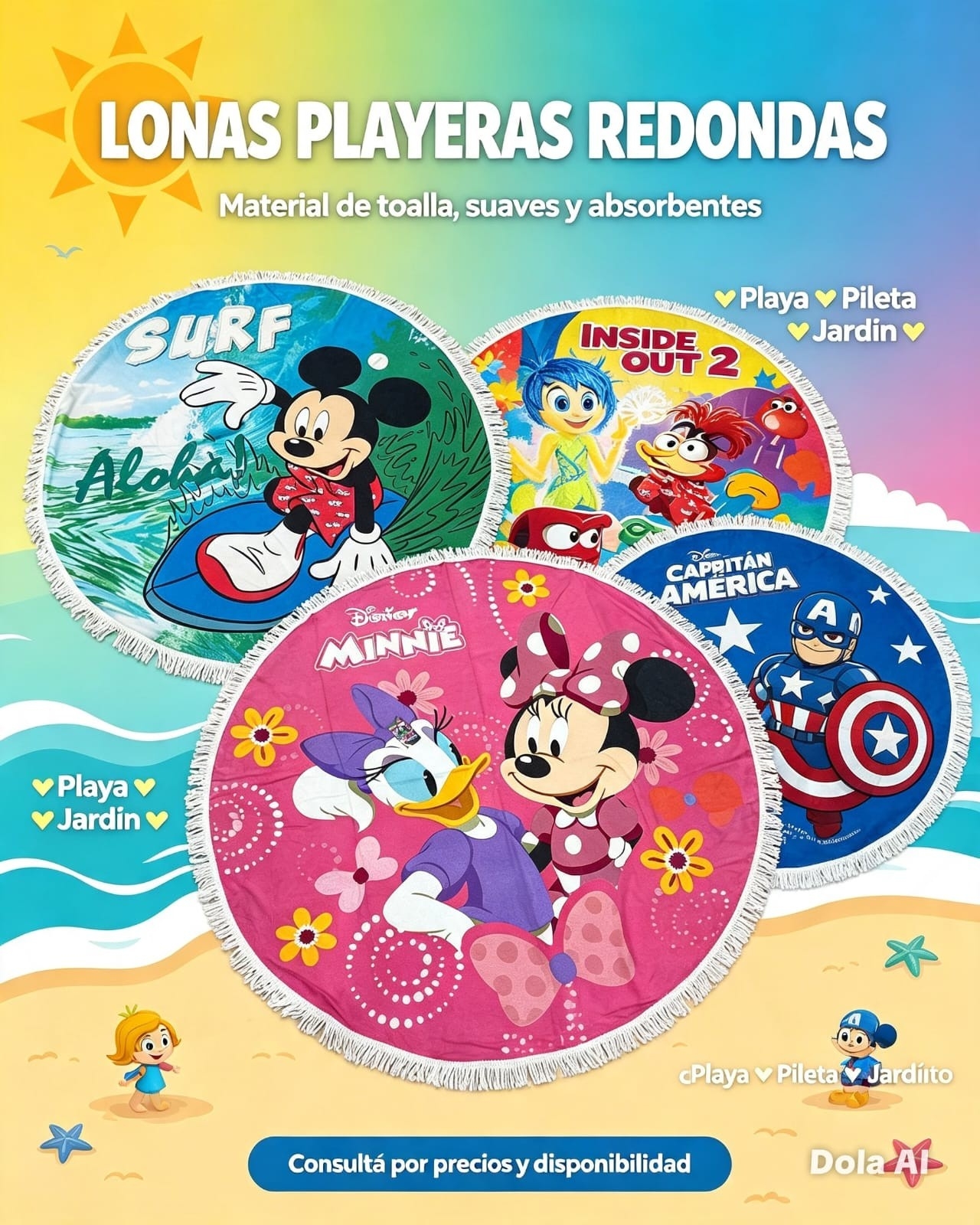 Lonas Playeras Infantiles - Imagen 8