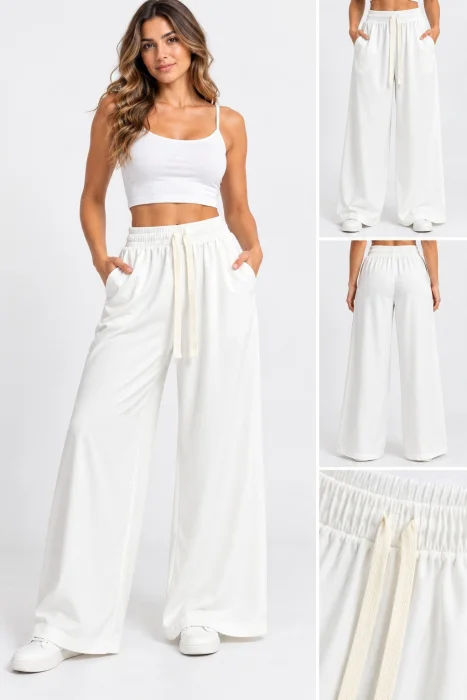 Pantalón Palazo con Elástico Importado