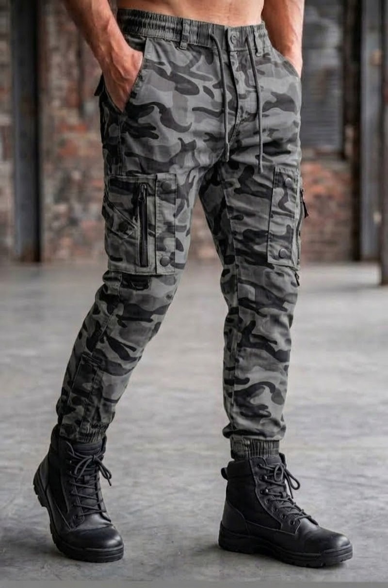 Pantalón Camuflado I-run Cargo Gabardina - Imagen 3