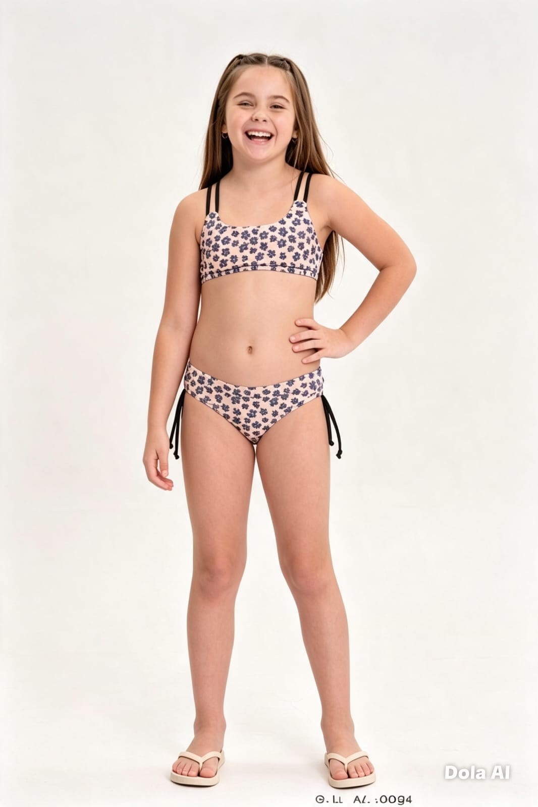Bikini Nena con Flores Liberty . Art 9301 - Imagen 2