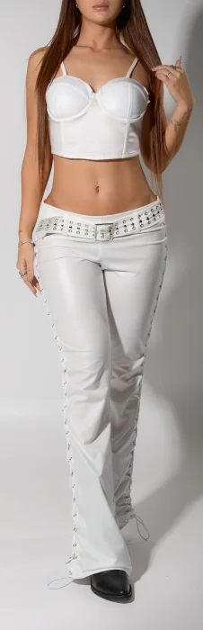 Pantalon Cuerina Punto Fino