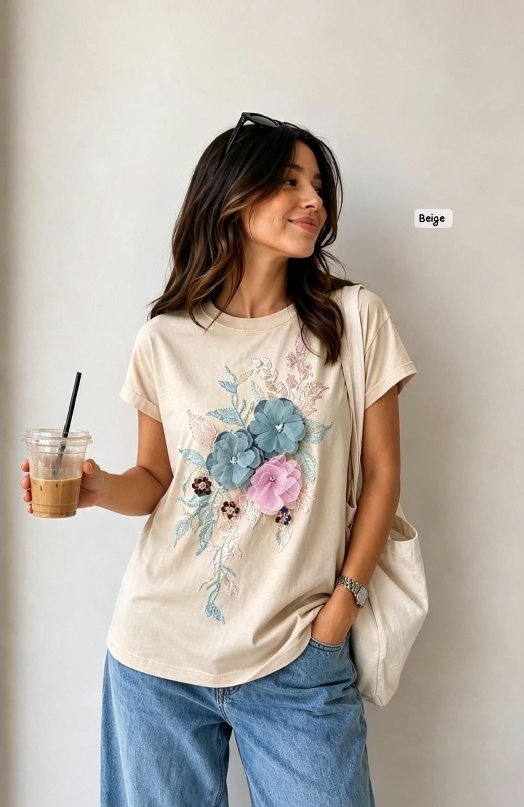Remera Aplique Algodón - Imagen 3