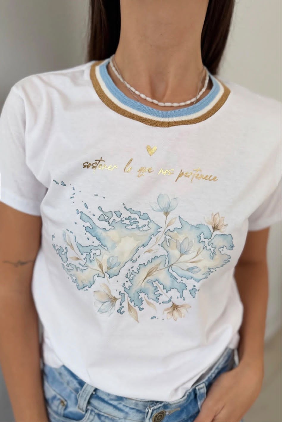 Remeras Cuello Tejido - Imagen 3