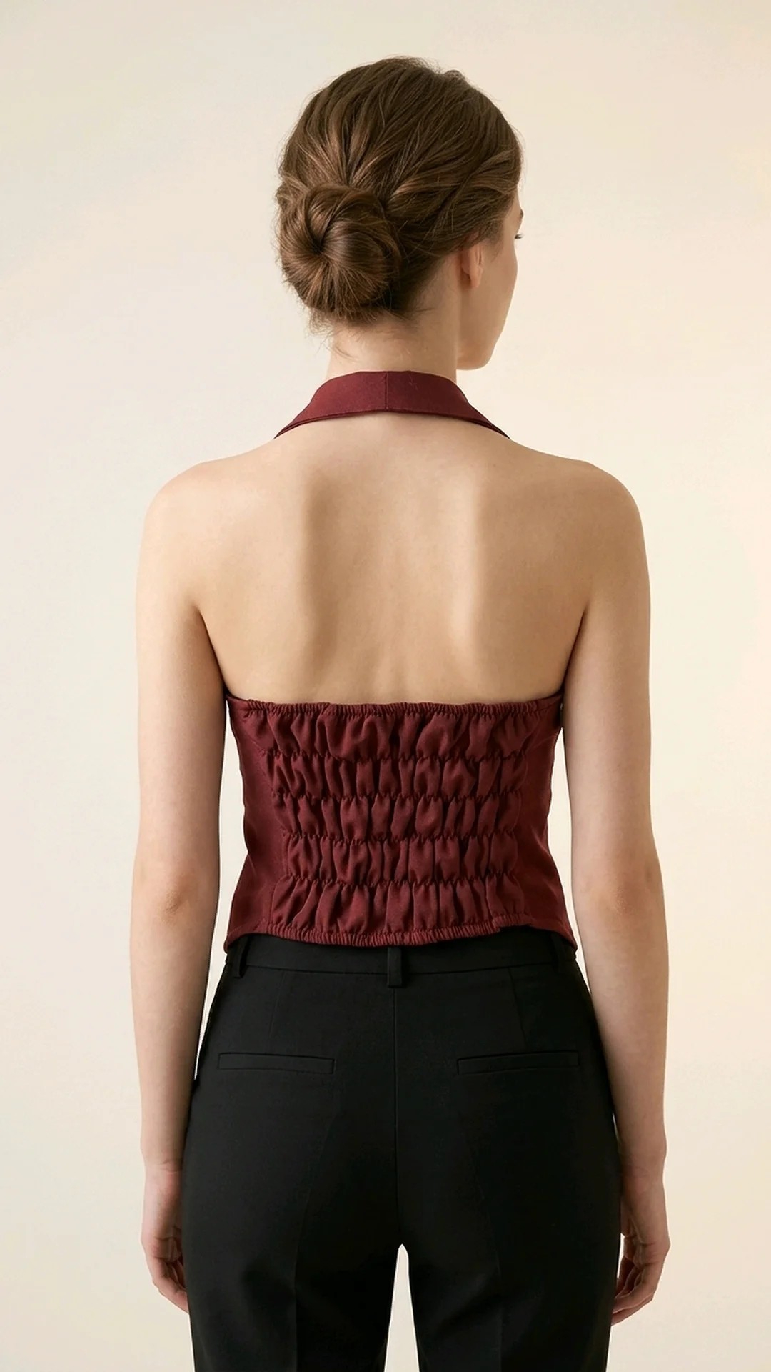 Chaleco Sastrero Frunce Talle Unico - Imagen 4