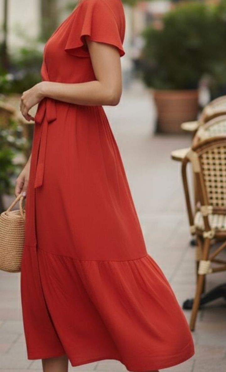 Vestidos de Lino Cruzado - Imagen 3